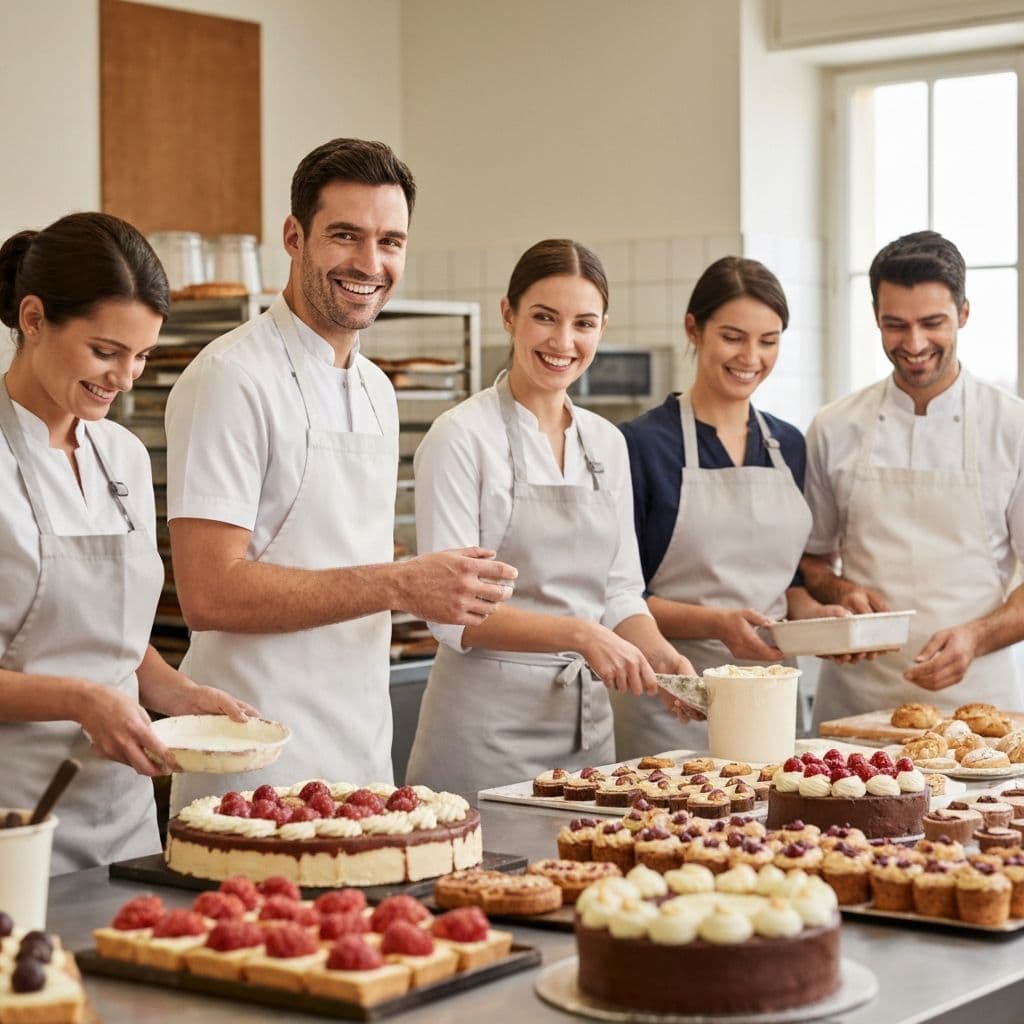 Equipo de La Petite Gula trabajando
